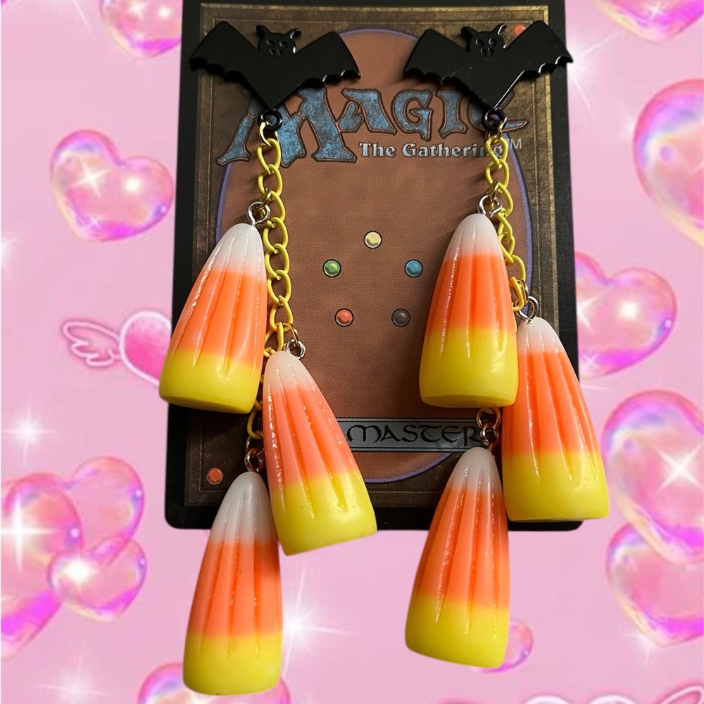 Halloween Candy Corn Earrings
